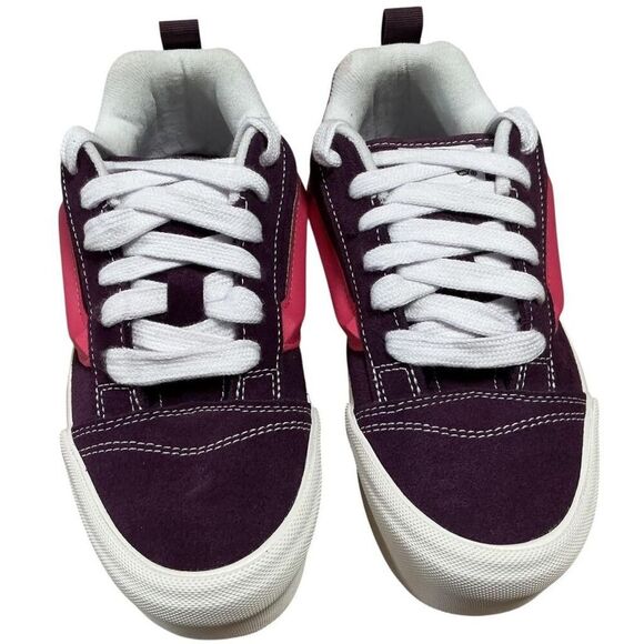 Vans Knu Stack Sneakers Women 7.5 Men 6 Purple Pink Lollipop Platform Shoes NEW - Picture 8 of 11
